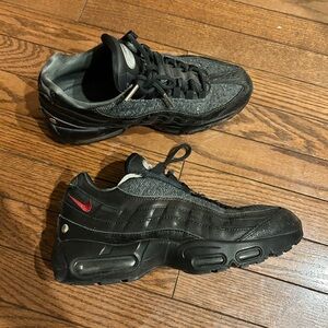Nike Black and Red Athletic Shoes